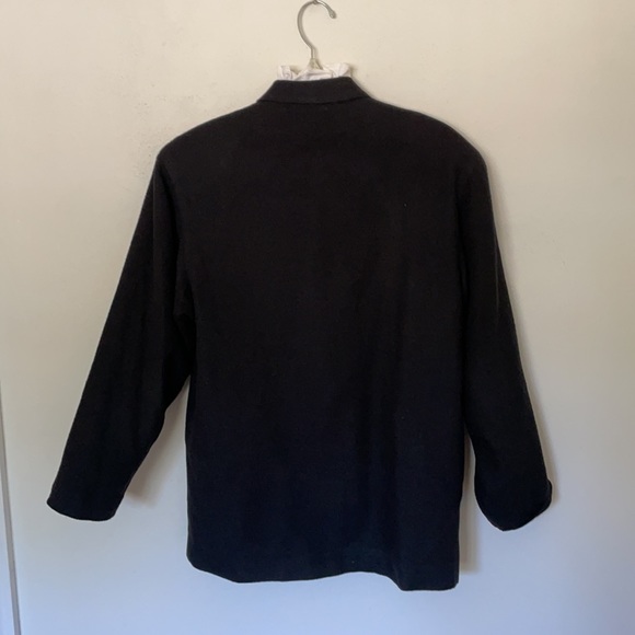 Vintage Adolfo Black Wool Blend Oversized Blazer - Picture 8 of 8